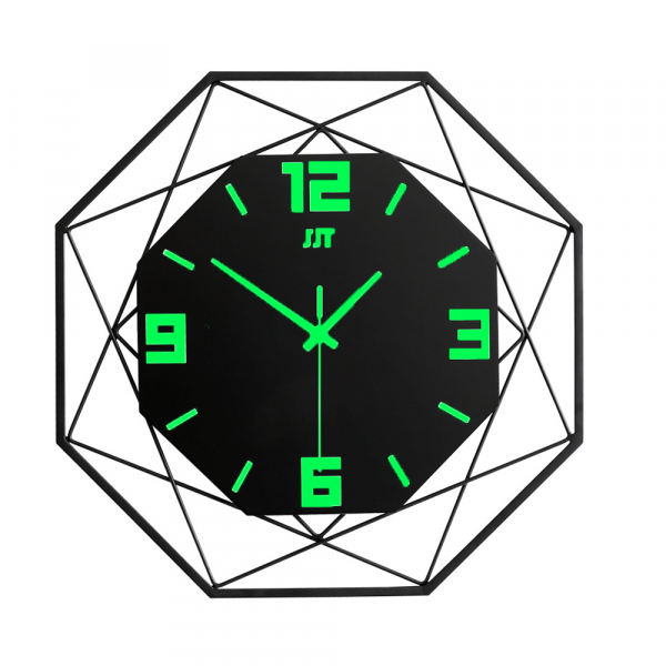 Minimalist Metal Wall Clock – Luminous Wall Night Clock