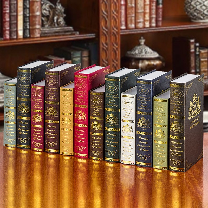 Faux Books Decoration Prop Simulation Book Ornaments For Hotel Book Store