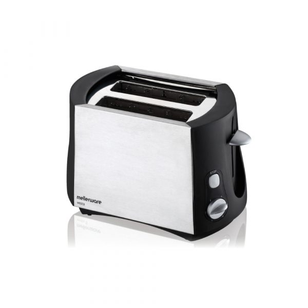 Mellerware vesta 2 slice steel toaster 24250A